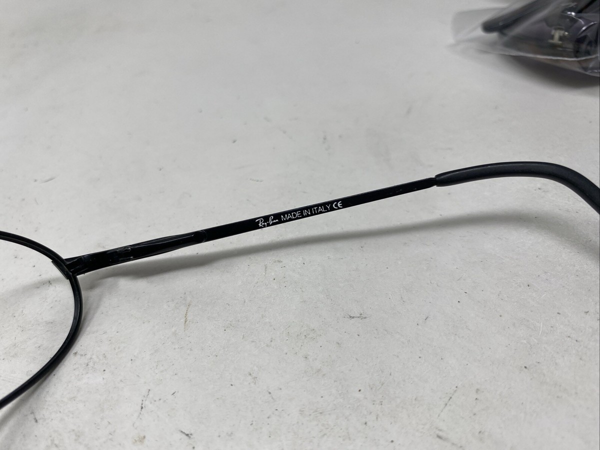 Ray-Ban ITALY RB8013 TITANO W3120 BLACK W/ GREEN LENS 6346 Ray-Ban ITALY RB8013 TITANO W3120 BLACK W/ GREEN LENS 6346