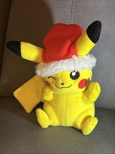2017 Tomy Pokemon Pikachu Santa Christmas Toy Japanese Animation Plush Figure