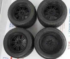 Set of 4 R/C Wheels Road Rage 1082 Pro Line 3.30 x 5.50 Rubber Tires with Rims