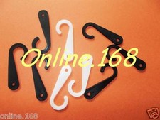 Plastic hooks / hangers for displaying and hanging all accessories BLACK / WHITE