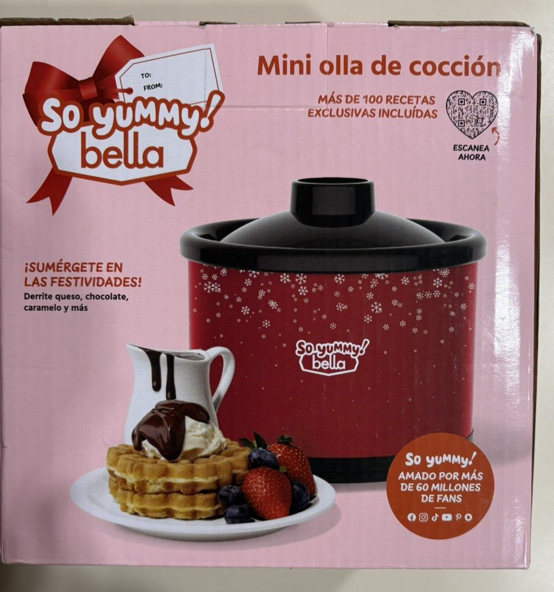 So Yummy by Bella Mini Dipper Red Electric Fondue/Chocolate Set