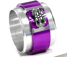 Wiggin Clamp Pegasus Turbo Clamshell 3.5" Purple