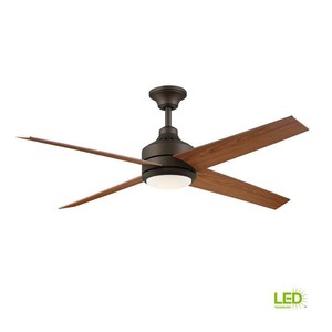 Hdc Mercer 56 In Integrated Led Indoor Oil Rubbed Bronze Ceiling