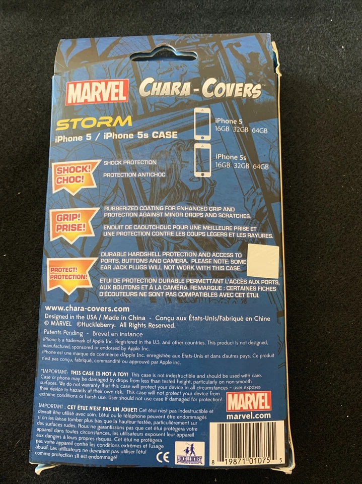 iPhone 5/5s Storm X-Men Chara-Cover Protective Case Marvel Comics New - Image 2 of 4