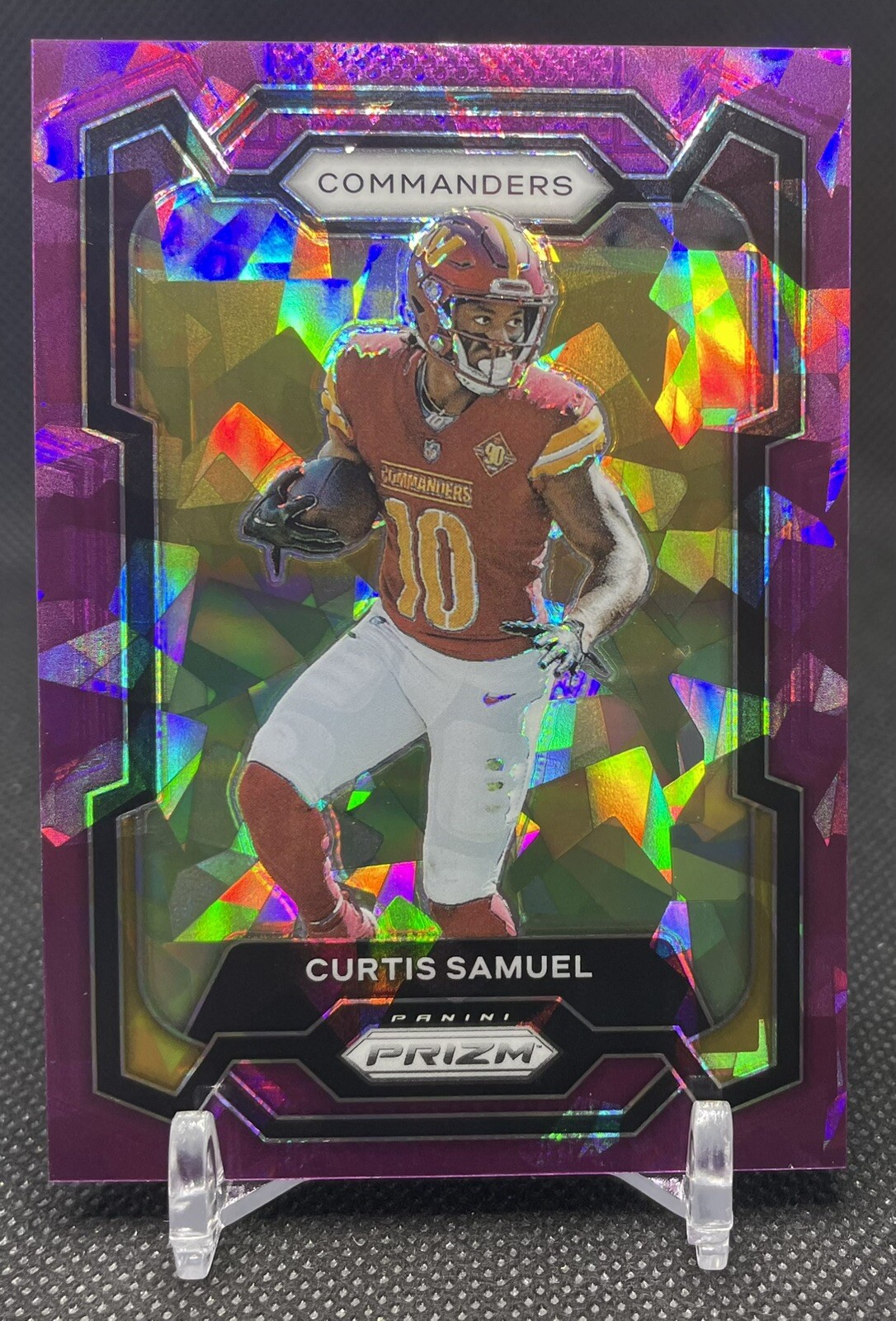 2023 Panini Prizm Curtis Samuel Purple Ice Prizm /225 #294 Washington Commanders