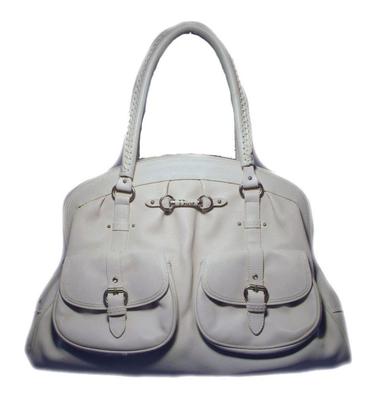  Christian Dior White Leather Shoulder Shopper Bag Limited Edition AUTHENTIC