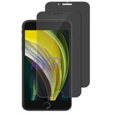 1/2X For iPhone 6 / 7 / 8 Plus Anti Spy Peeping Tempered Glass Screen Protector 