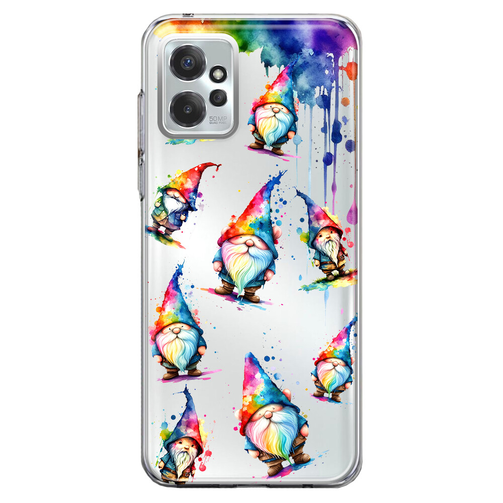 For Motorola Moto G Power 2023 Shockproof Case Water painting Splash Gnomes