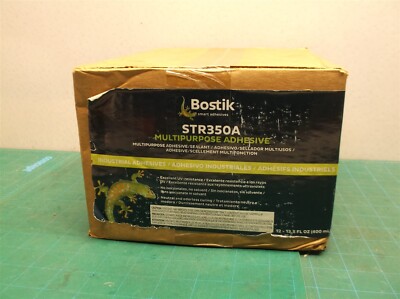 (12) Bostik STR350A Black Multi Purpose SMP Joint Sealant and Adhesive Manufactu