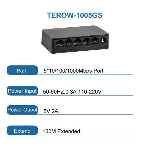 Gigabit Switch 5/8 Ports 1000mbps Network Switch Switch Performance Switcher - 第 13/16 張圖片
