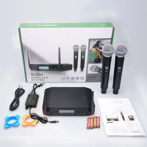 Shure GLXD4 Vocal Dual Channel Wireless Microphone System UHF Handheld Cordless - Picture 2 of 7