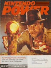 Nintendo Power Indiana Jones and the Staff of Kings 239 Subscriber Ed March 2009