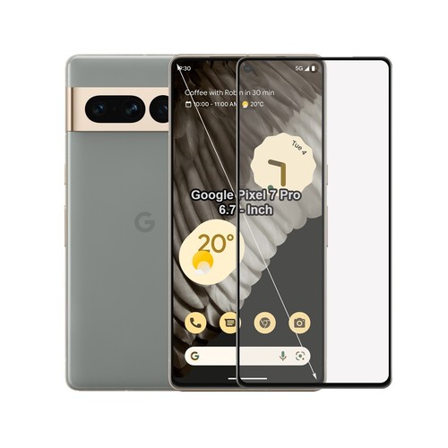 Pour Google Pixel 7 Pro 6.7in Verre Trempé Complet Écran Protecteur Avec Côté - Photo 6 sur 12