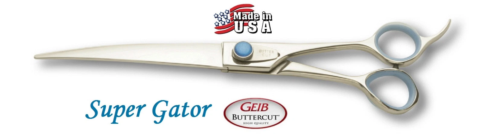 Geib Buttercut SUPER GATOR PROFESSIONAL CURVED 8.5" SHEAR Scissor Pet Grooming