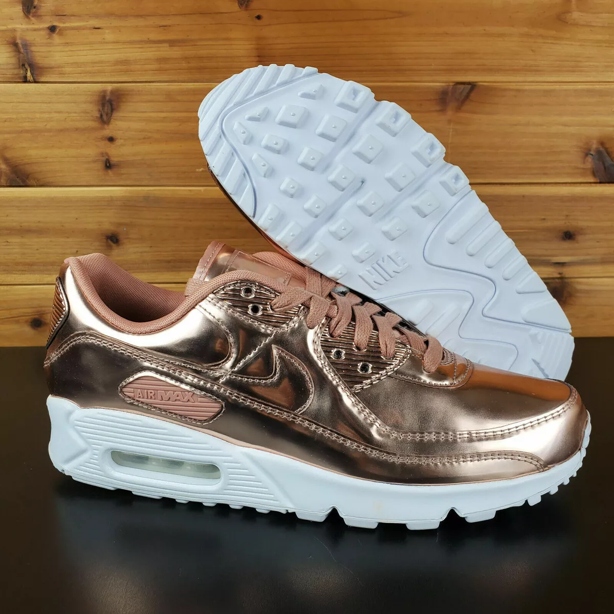 creer carro Pinchazo Nike Air Max 90 SP Women's Metallic Rose Gold Bronze Sneakers CQ6639-600 All Sz | eBay creer carro Pinchazo Nike Air Max 90 SP Women's Metallic Rose Gold Bronze Sneakers CQ6639-600 All Sz | eBay