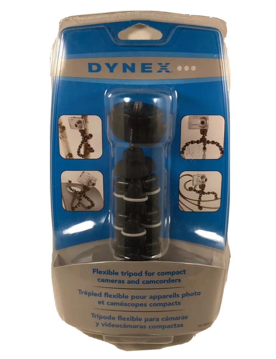 NEW Dynex Flexible Tripod For Compact Cameras and Camcorders NEW Dynex Flexible Tripod For Compact Cameras and Camcorders
