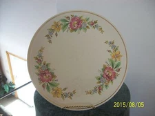 Homer Laughlin Kitchen Kraft OvenServe Spring Wreath Ivory Large Serving Platter