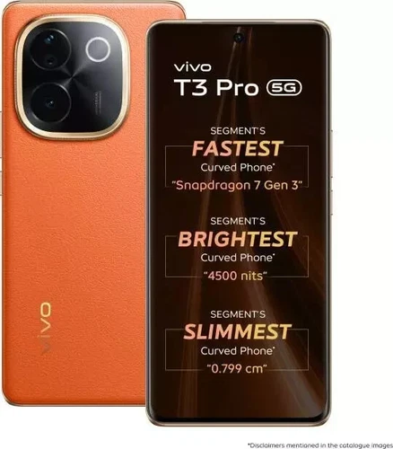 Vivo T3 Pro 5G-(256GB + 8GB) Funtouch OS 14 Based Android 14,“NO