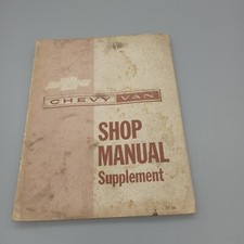 1963 Chevy Van Chevrolet OEM Shop Manual Supplement Repair Service ST 36