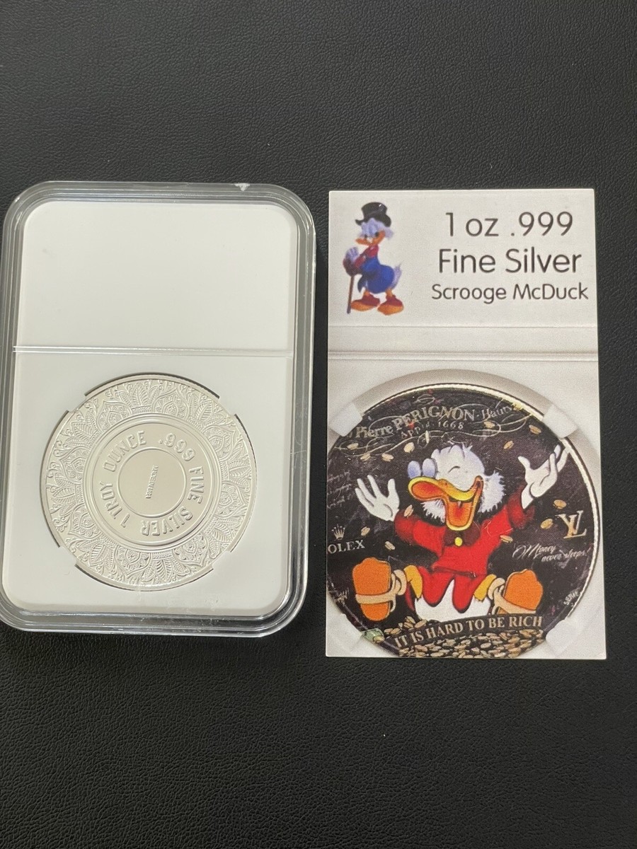 It's Hard to Be Rich $ Scrooge Mcduck 1oz silver - 150 mintage | eBay