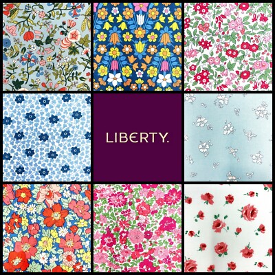 Liberty Baumwollstoff Fat Quarter Floral Quilten Midsummer Flower Show Basteln