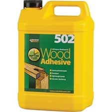 Everbuild 502 PVA Weatherproof Wood Adhesive/Glue - 5 litre (5L)