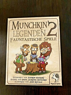 Munchkin Legenden 2 - Fauntastische Spiele Pegasus 17237G Kartenspiel NEU & OVP