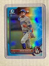 2022 Bowman Draft Chrome #BDC-188- RAYNE DONCON Sky Blue Refractor RC SP Rookie