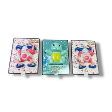Vintage 2000 Pok mon 3D Cards Burger King Lot Mr. Mime Squirtle Movie 2000 Toys