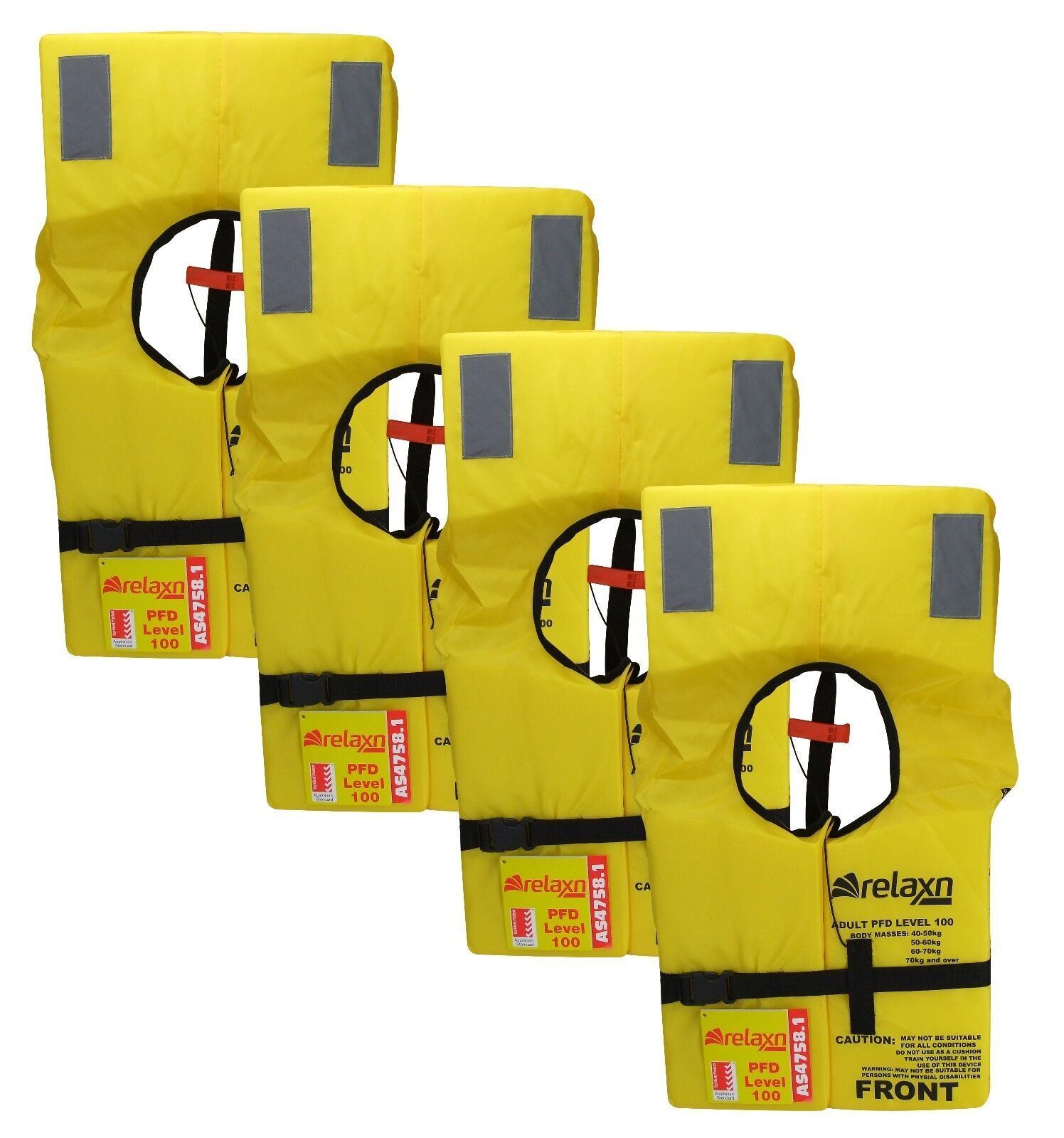 Safety Gear Bag Marine Boat 4 x Lifejackets Mirror Bailer Paddles Torch