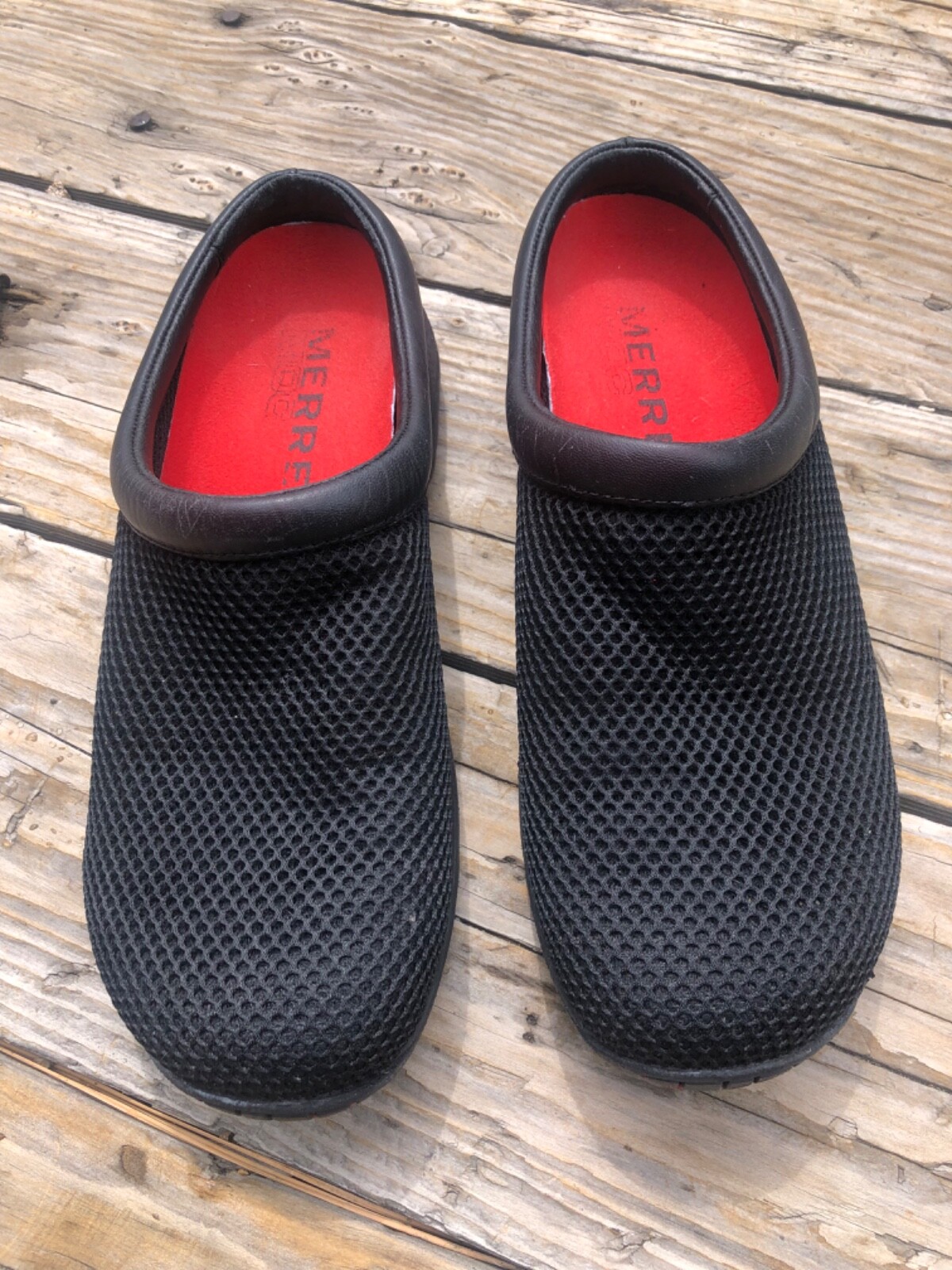 Zoccoli Merrell Mesh Slide neri per muli 8 carini!