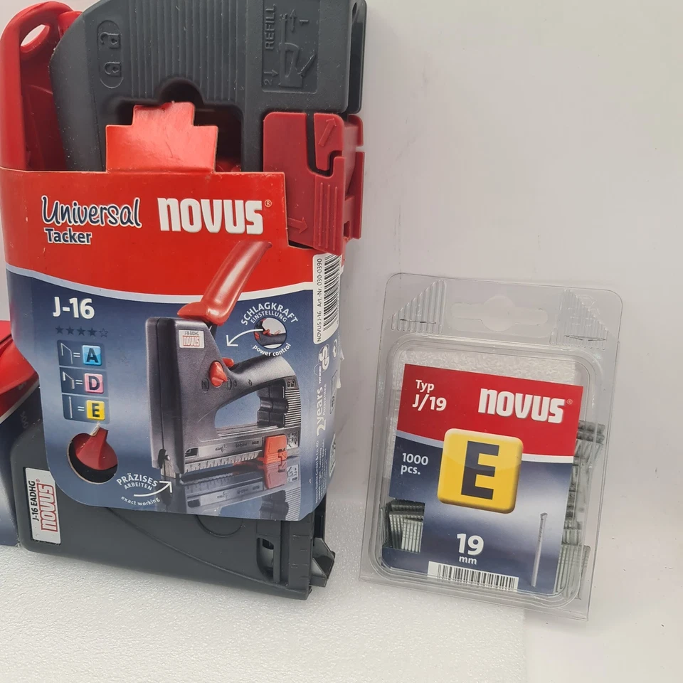 Novus J-16 EADHG Universal Tacker Tacker mit 5000 Klammern Typ A 6 mm - Bild 3 von 4