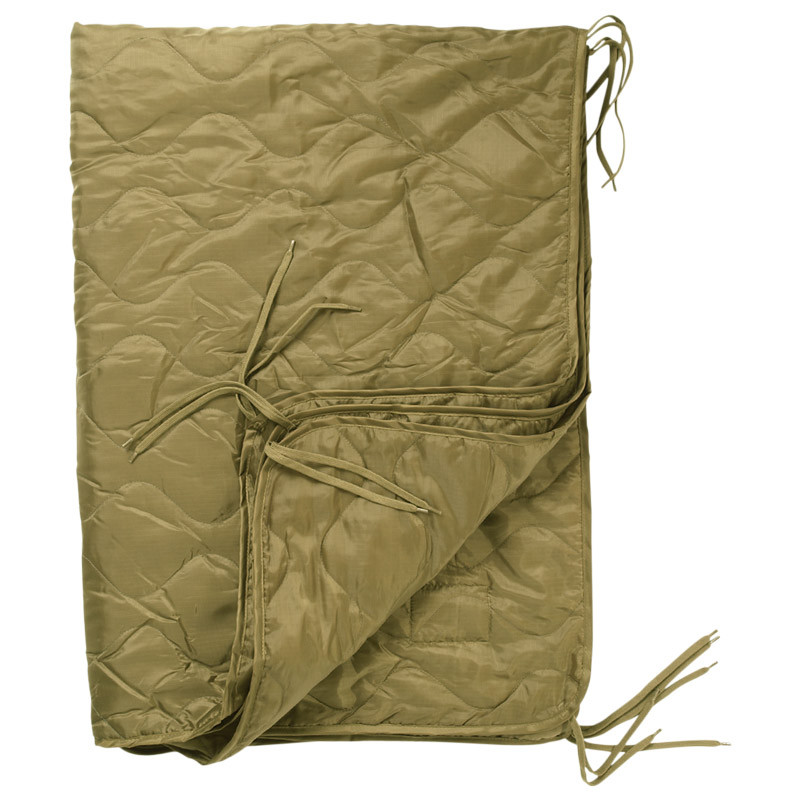Poncho Militar Acolchado Forro Senderismo Manta Camping Saco Ripstop Coyote