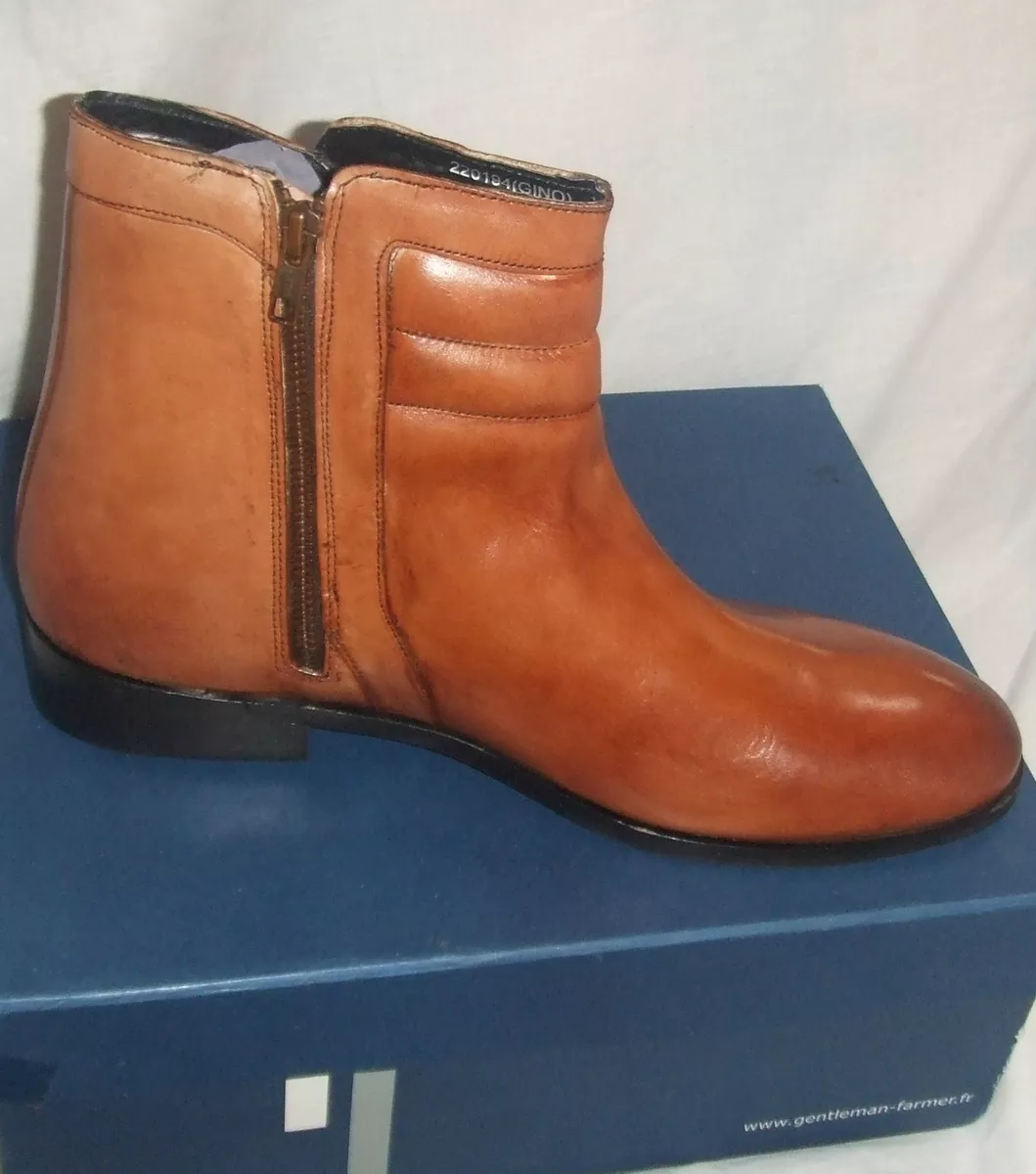 Bottines hot sale camel cuir
