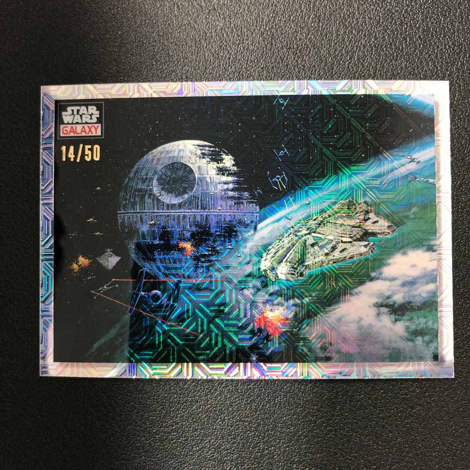 2023 Topps Chrome Star Wars Galaxy #86 Battle of Endor Mojo Refractor /50 yingf4