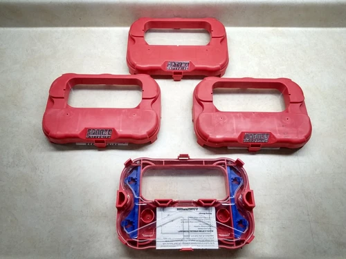 Lot Of (4) Optima Red Top Battery Plastic Covers & Adapters, Group 34/78