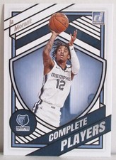 Ja Morant 2020-21 Panini Donruss Complete Players Insert #17 Memphis Grizzlies