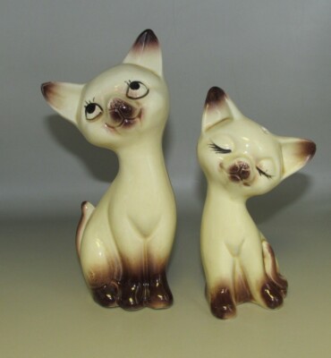 Vintage Choice Imports SIAMESE CAT Salt & Pepper Shakers Japan