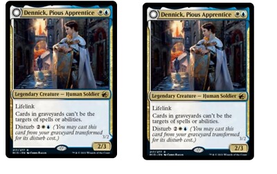 Dennick, Pious Apprentice x2+ 10 random rares! mtg rare   Christmas gift!! magic