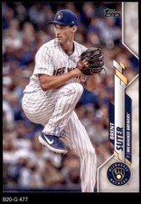 2020 Topps #477 Brent Suter Brewers 8 - NM/MT