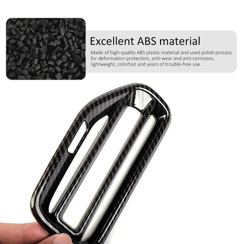2x Carbon Fiber Dashboard Air Vent Outlet Trim Cover for Dodge Durango 2021-2022 - Picture 7 of 14