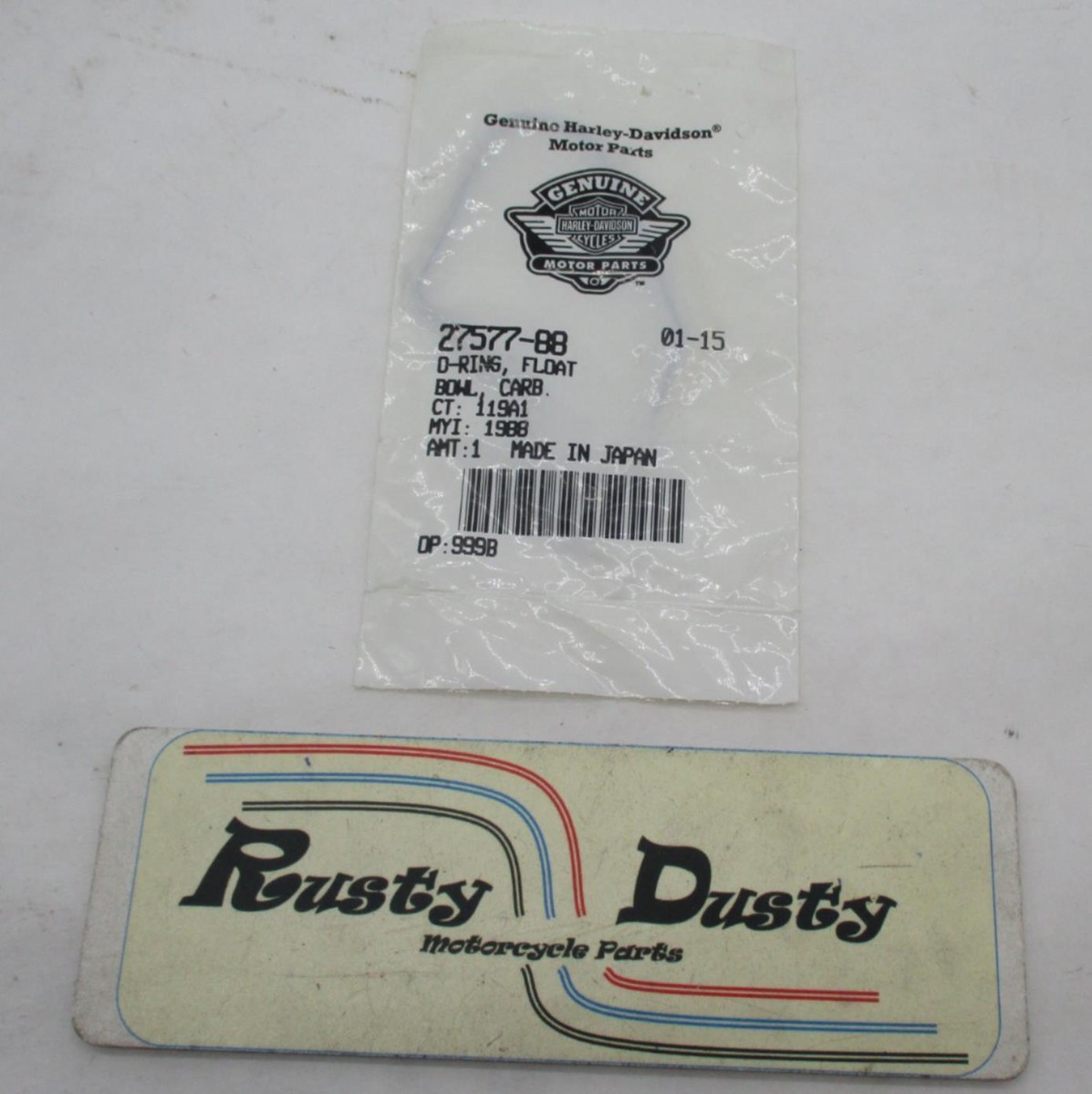 Harley Davidson OEM Carburetor Float Bowl Gasket O Ring 27577-88