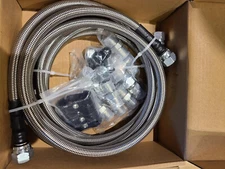 6AN 70" Transmission Fluid Oil Cooler PTFE Hose Line kit For GM Chevy 4L80E US