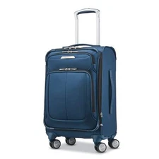 Samsonite Solyte DLX 20 inch Softside Expandable Spinner Luggage Carry On Blue