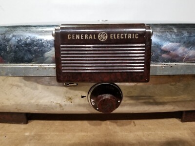 GE General Electric 169G40 Waffle Maker Iron Vintage 50s Chrome