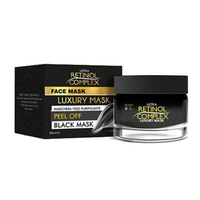 RETINOL COMPLEX LUXURY MASK REINIGUNGSMITTEL GESICHTSMASKE BLACK MASK PEEL OFF 50ML
