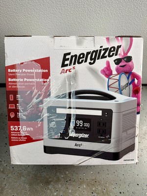 Energizer Arc5 500W Portable Power Station 537Wh LiFePO4 Generator Solar Ready