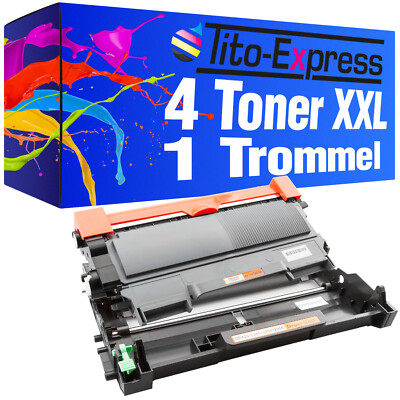 1 Trommel & 4 Toner PlatinumSerie für Brother DR-2200 TN-2220 DCP7060 Fax2845 HL