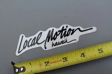LOCAL MOTION Hawaii Clear Black Silver Sexy T&C 80's LM2 Vintage Surfing STICKER