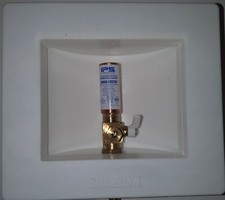 IPS AB9702HA Water-Tite Shock Buster Icemaker Valve Outlet Box w/ 1/4 Turn Valve